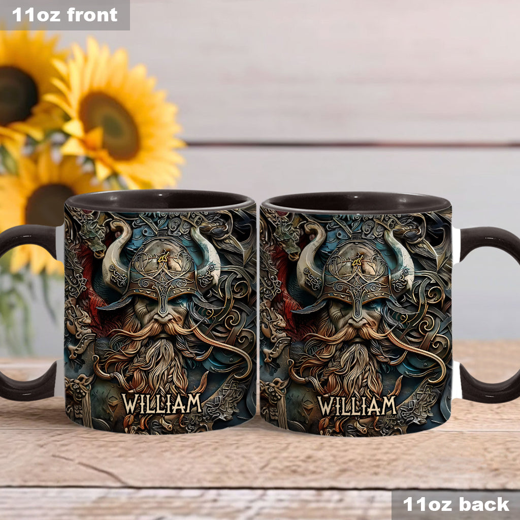 Vintage Viking Hero - Personalized Viking Accent Mug