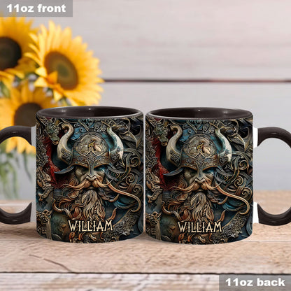 Vintage Viking Hero - Personalized Viking Accent Mug