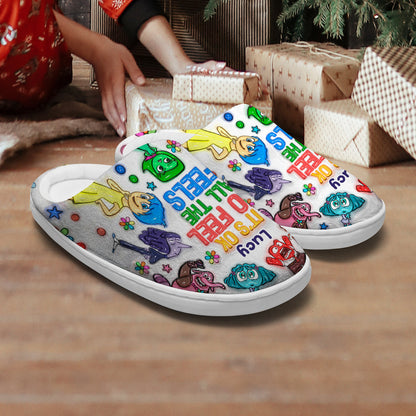 It's Ok To Feel All The Feels - Personalized Slippers