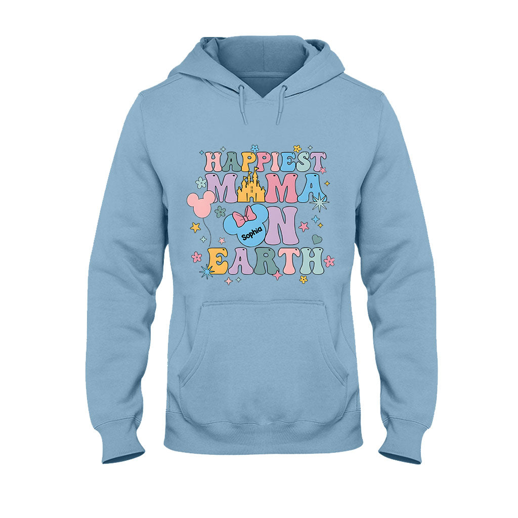Happiest Mom On Earth - Personalized Mouse T-shirt And Hoodie
