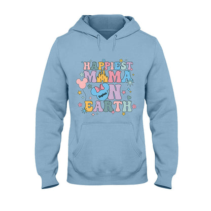 Happiest Mom On Earth - Personalized Mouse T-shirt And Hoodie