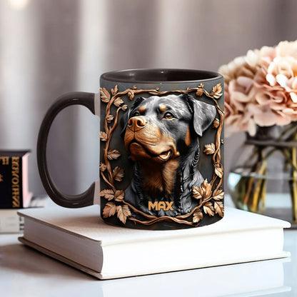 Strong Rottweiler - Personalized Dog Accent Mug