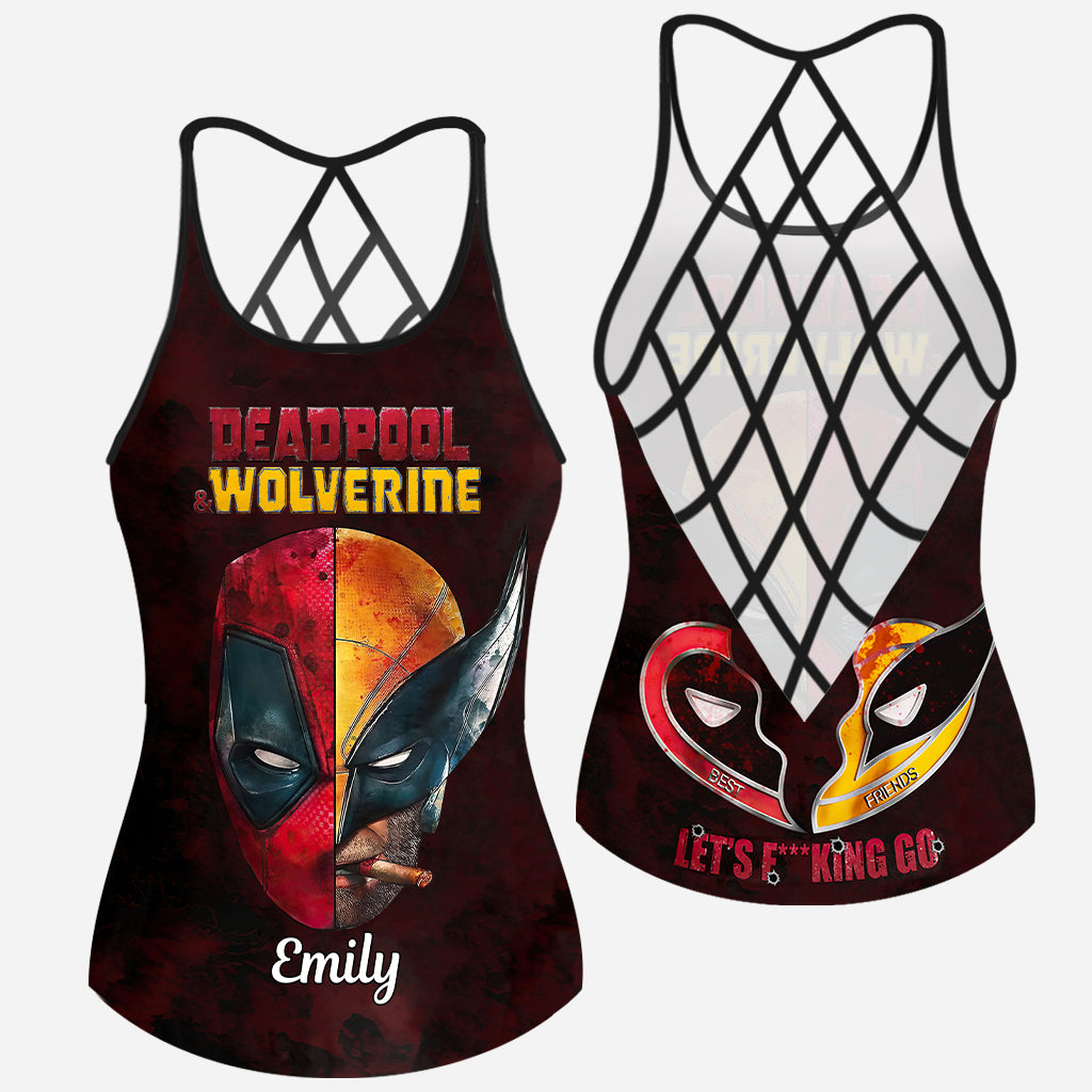 Let's Fu**king Go - Personalized The Psychopath Cross Tank Top