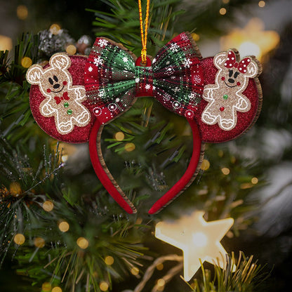 Beautiful Mouse Ears - Personalized Mouse Ornament