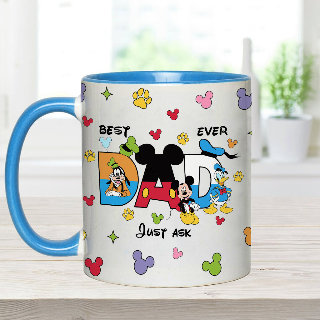 Best Dad Ever - Personalized Father Accent Mug