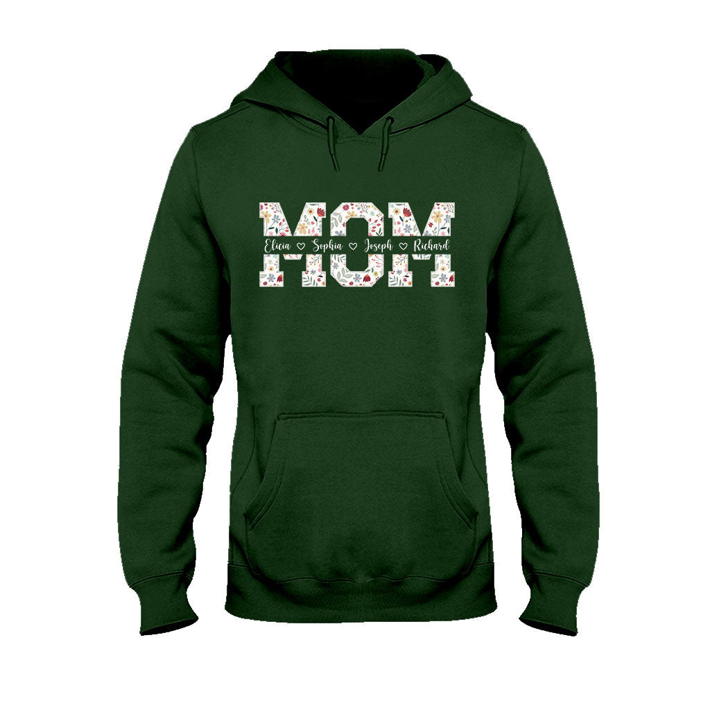Flower Mom - Personalized Mother T-shirt And Hoodie