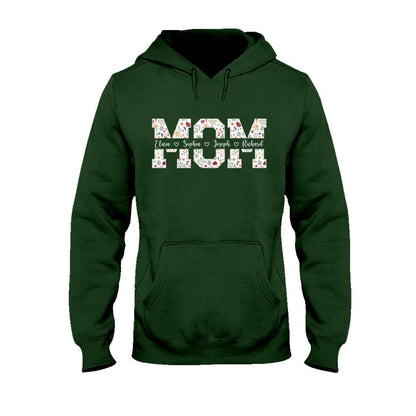 Flower Mom - Personalized Mother T-shirt And Hoodie