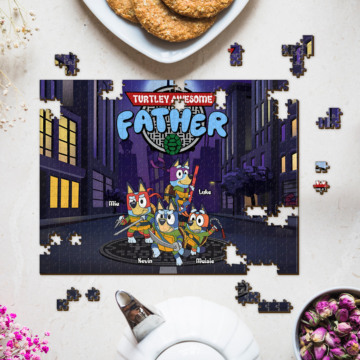 Awesome Father - Personalized Father Jigsaw Puzzle