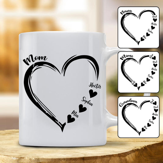 Mom Love You - Personalized Mother Mug