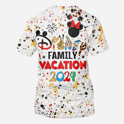 Family Vacation - Personalized Mouse All Over Shirt