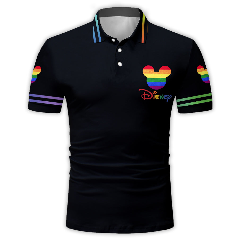 Disney Love Is Love - Personalized LGBT Support Polo Shirt