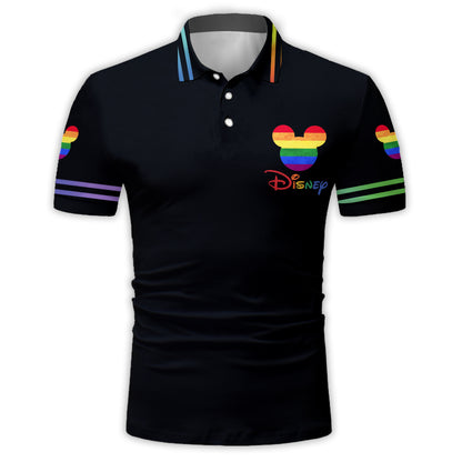 Disney Love Is Love - Personalized LGBT Support Polo Shirt
