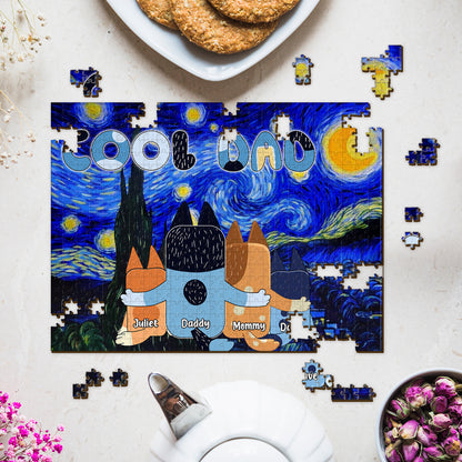Cool Dad Cool Mum - Personalized Father Jigsaw Puzzle
