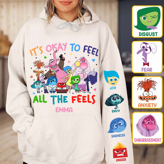 It's Ok To Feel All The Feels - Personalized All Over Shirt