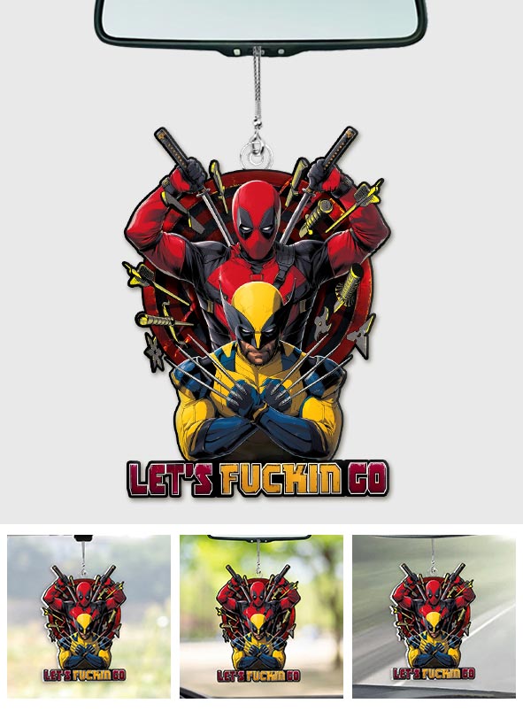 Let's Fucking Go - The Psychopath Custom Shaped Car Ornament