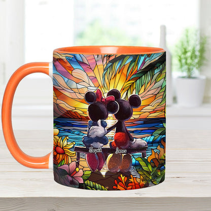 Romantic Sunset - Personalized Mouse Accent Mug