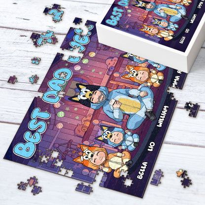 Cool Dad - Personalized Father Jigsaw Puzzle