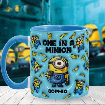 One In A Minion - Personalized Accent Mug