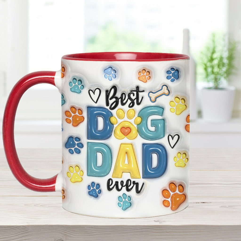 Dog Dad - Personalized Dog Accent Mug