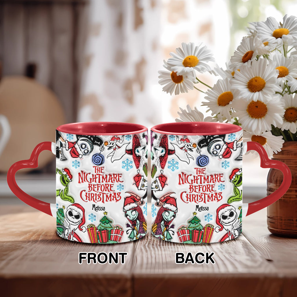 The Nightmare Before Christmas - Personalized Nightmare Heart Handle Mug
