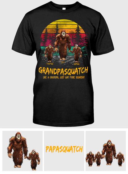 Papasquatch - Personalized Father T-shirt And Hoodie