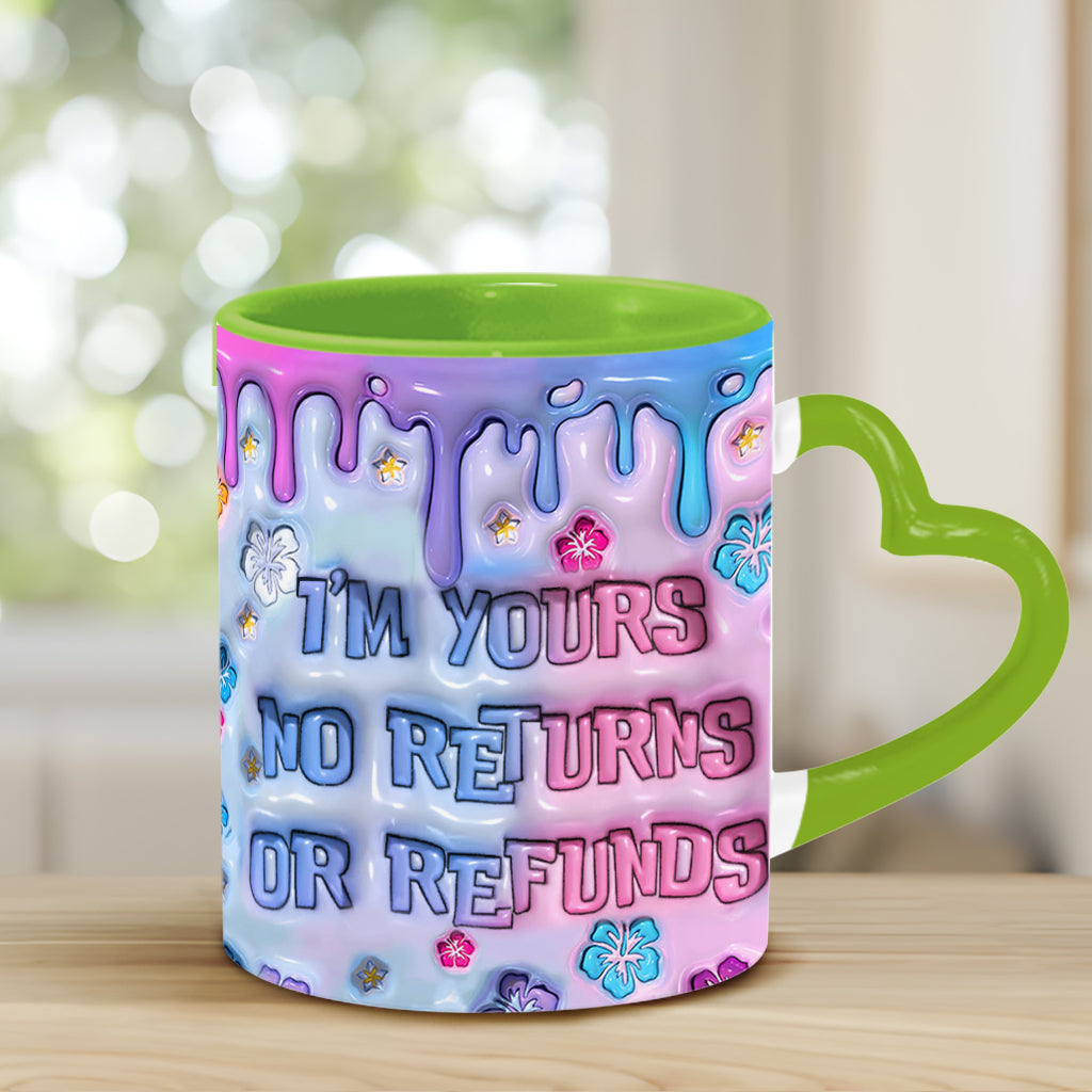 I'm Yours - Personalized Ohana Heart Handle Mug