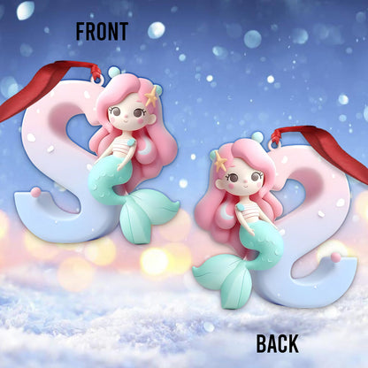 Little Mermaid Letter - Personalized Kid Ornament