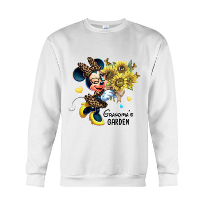Grandma's Mom's Garden Custom Any Title - Personalized Mouse T-shirt And Hoodie
