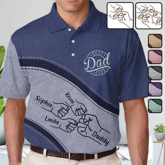 Best Dad Ever - Personalized Father Polo Shirt