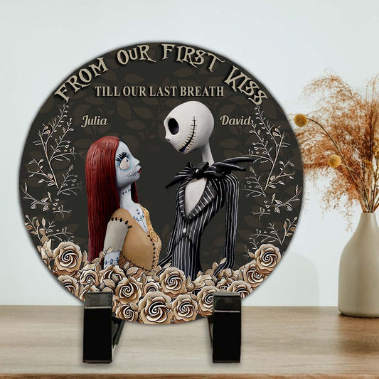 From Our First Kiss - Personalized Nightmare Round Shaped Stone