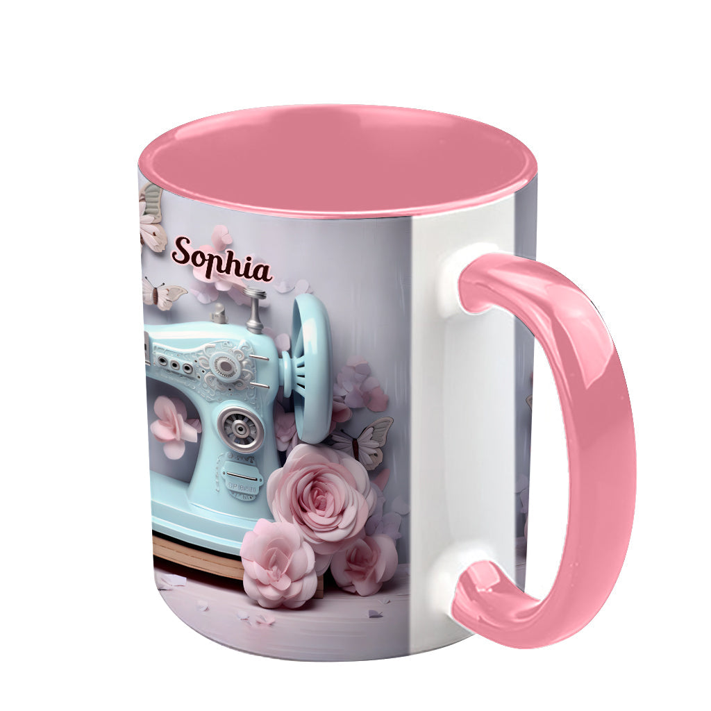 Sewing Machine - Personalized Sewing Accent Mug