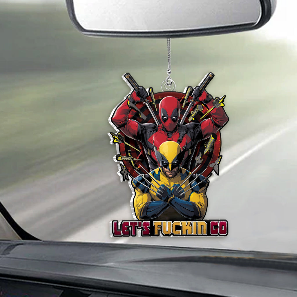 Let's Fucking Go - The Psychopath Custom Shaped Car Ornament