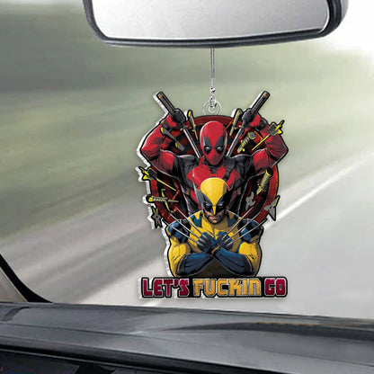Let's Fucking Go - The Psychopath Custom Shaped Car Ornament