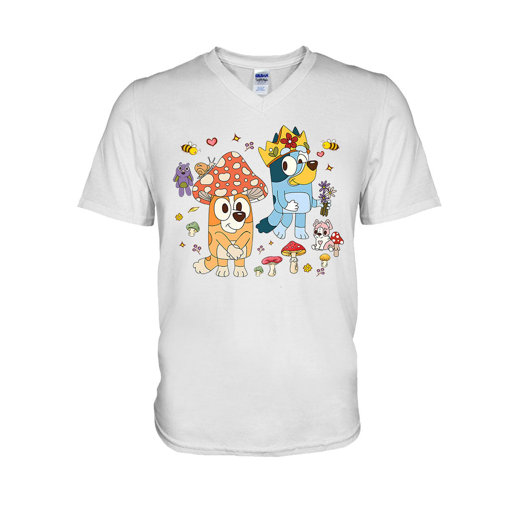 Mushroom Pattern - Mouse T-shirt And Hoodie