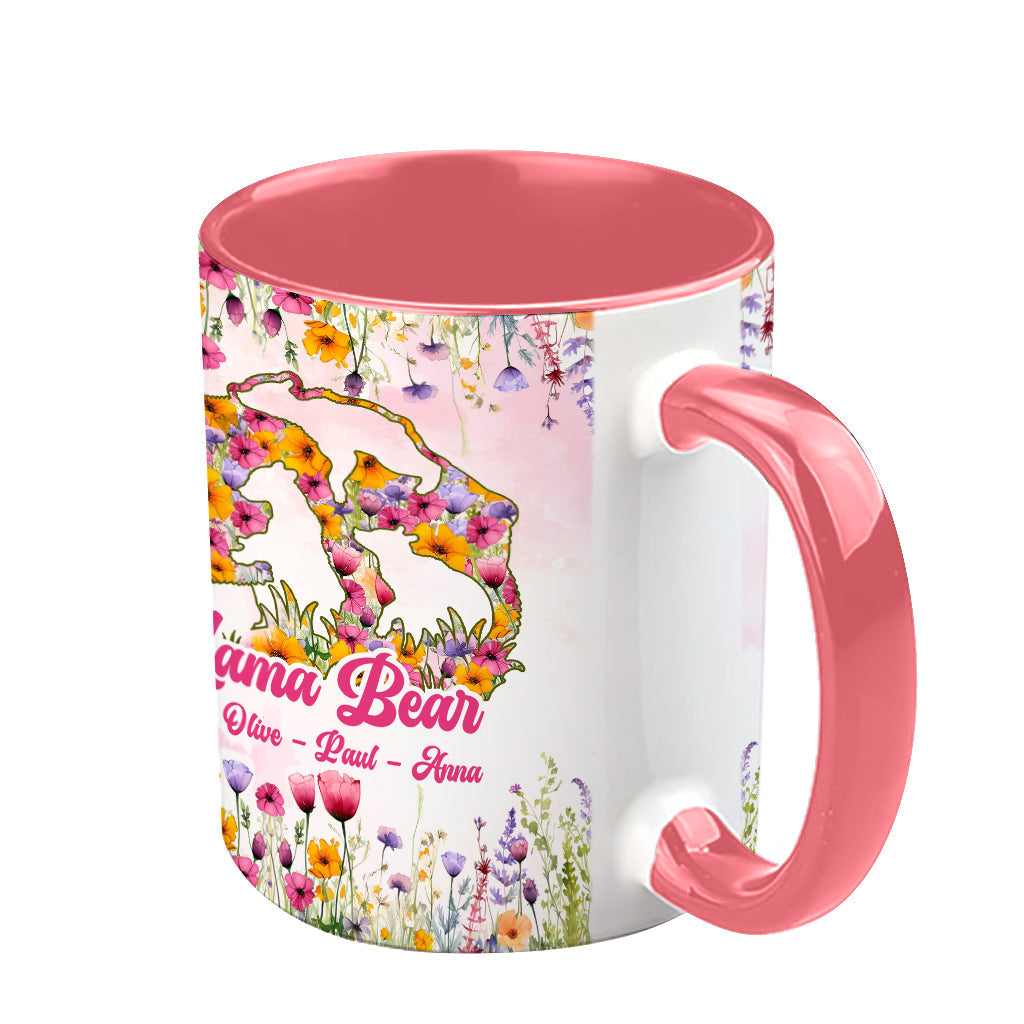 Mama Bear - Personalized Mother Accent Mug