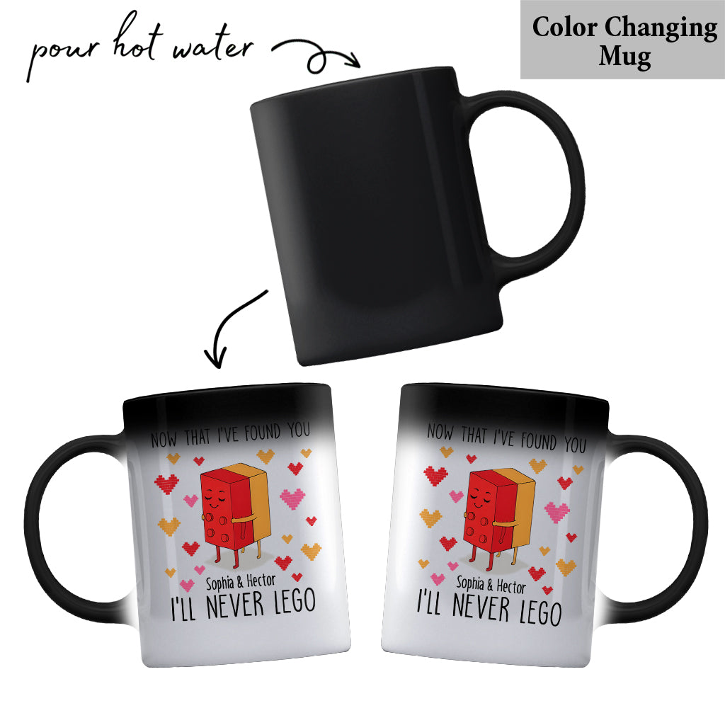 Hug Me And Never Let Go - Personalized Couple Mug