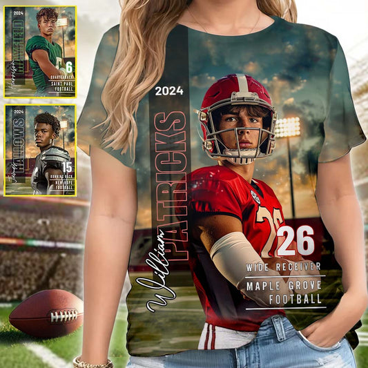 Pround Mom/ Dad/... Game Day & Everyday - Personalized Football All Over Shirt
