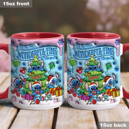 Merry Stitchmas - Personalized Ohana Accent Mug