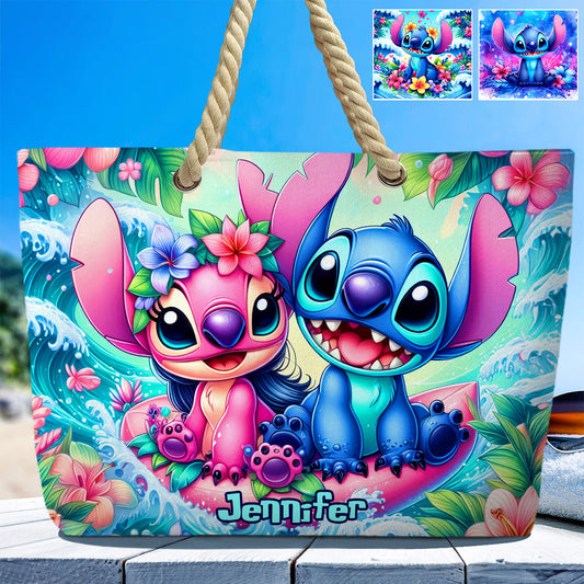 Ohana Summer Vibes - Personalized Ohana Beach Bag