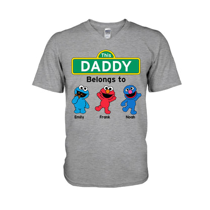 This Daddy/ Dad/ Grandpa... Belongs To - Personalized Father T-shirt And Hoodie