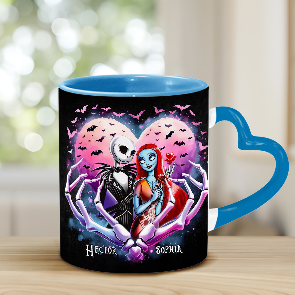 Simply Meant To Be - Personalized Nightmare Heart Handle Mug