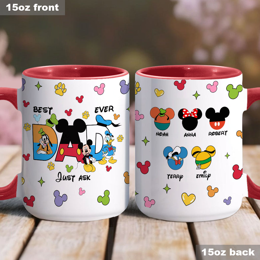 Best Dad Ever - Personalized Father Accent Mug