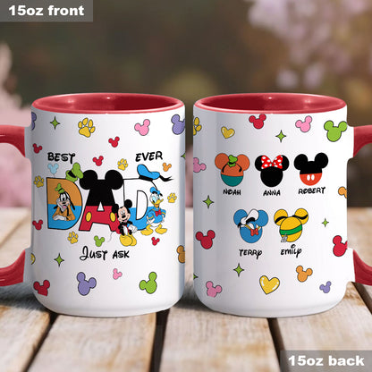 Best Dad Ever - Personalized Father Accent Mug