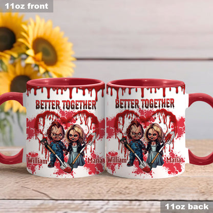 Better Together - Personalized Couple Accent Mug