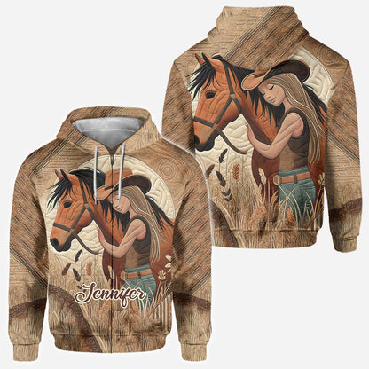 Horse Lovers - Personalized Horse All Over Shirt