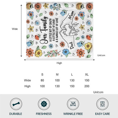 Our Family - Personalized Family Blanket