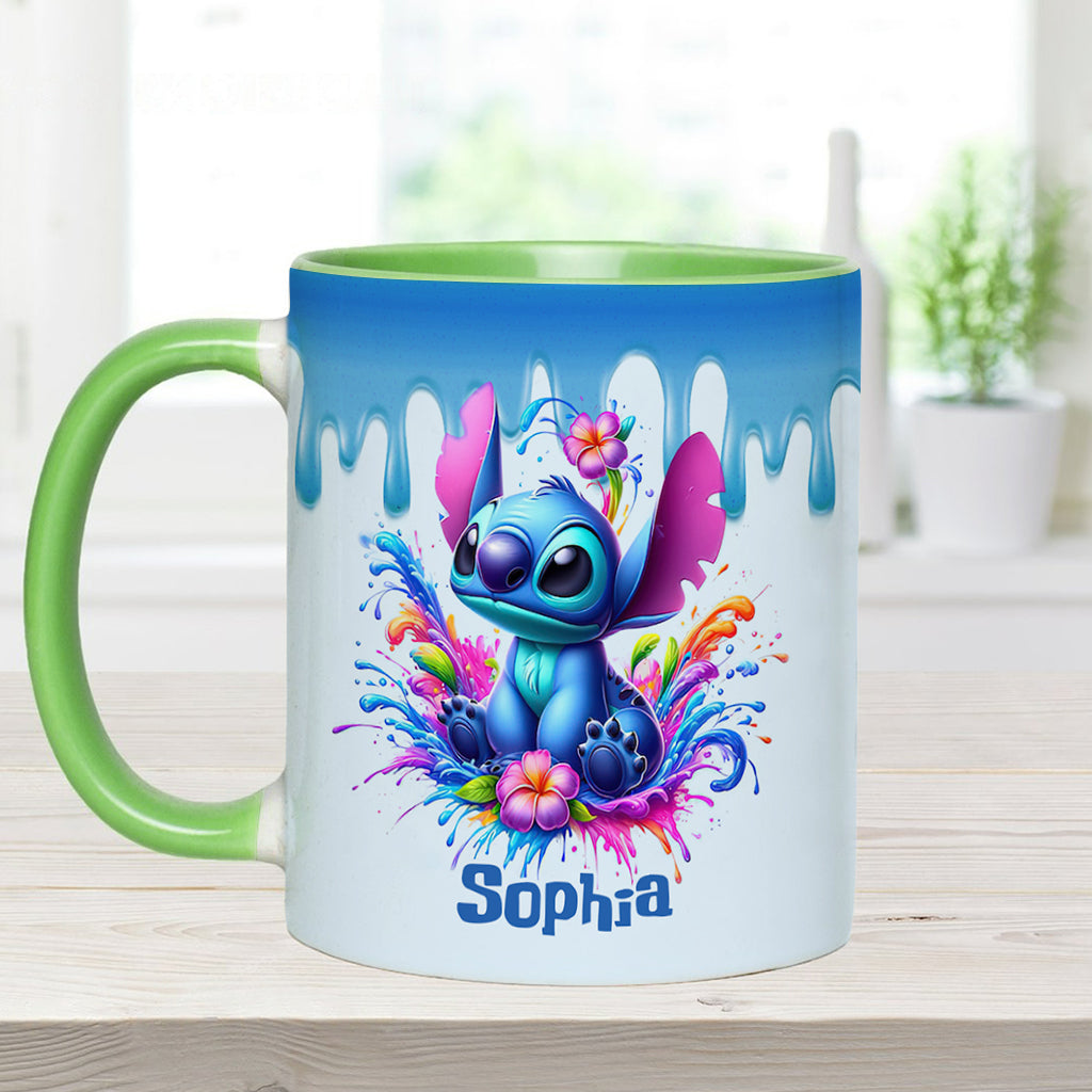 Blue Ohana - Personalized Ohana Accent Mug