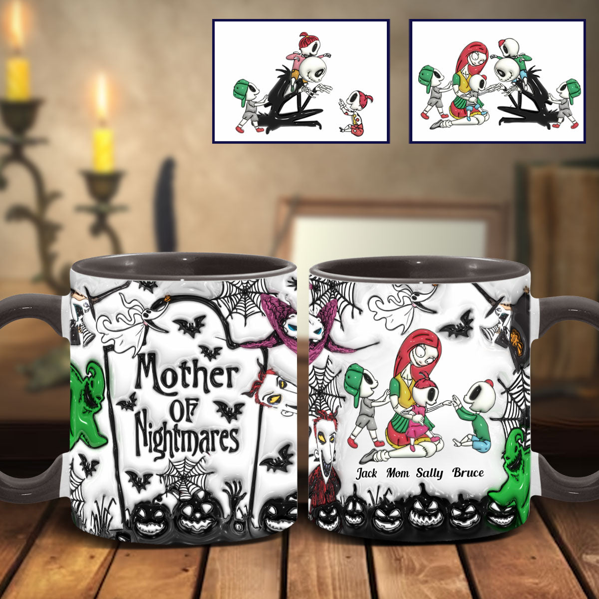 Mother Of Nightmares - Personalized Nightmare Accent Mug