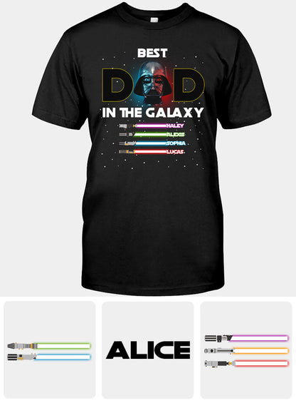 Best Dad In The Galaxy - Personalized The Force T-shirt And Hoodie