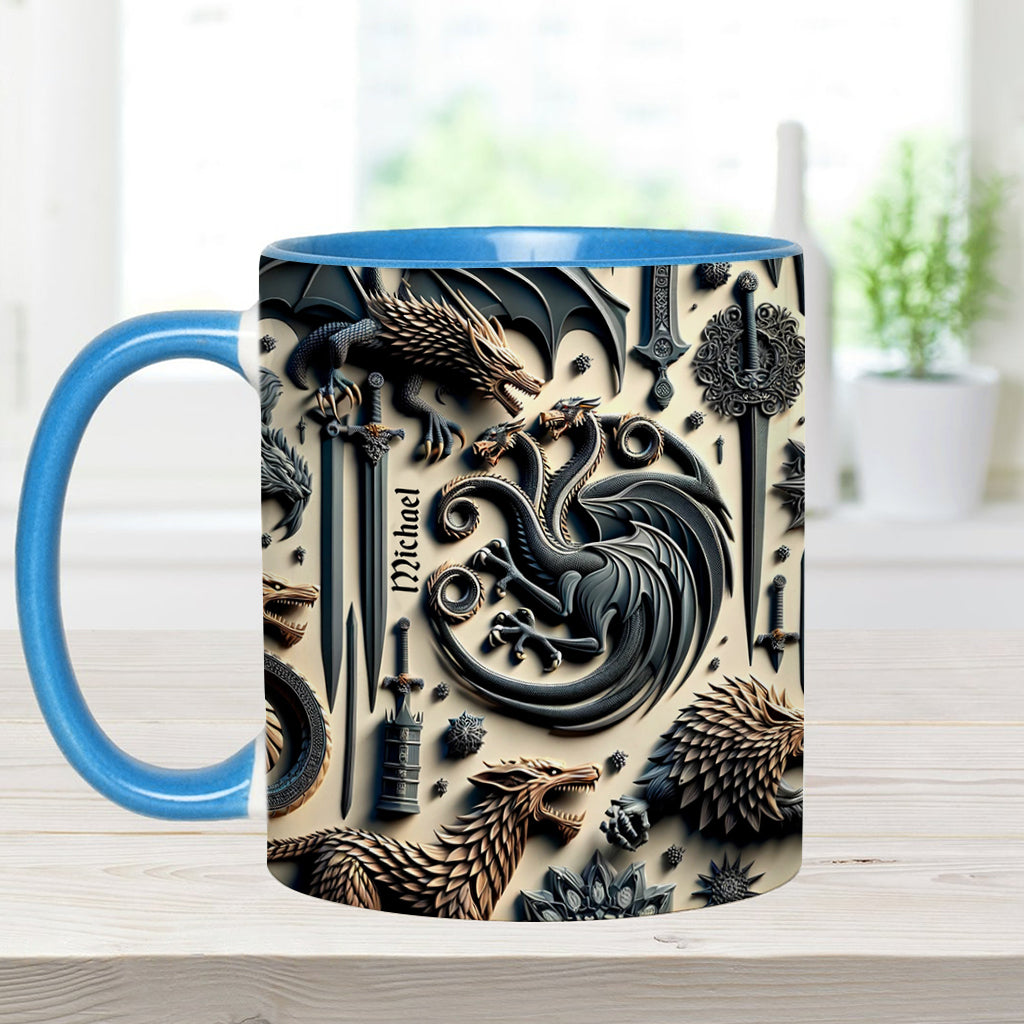Iron House Crest - Personalized Thrones Game Accent Mug